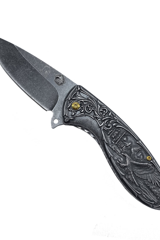 Falcon Knives - 7" Black Eagle Spring Assisted Knife