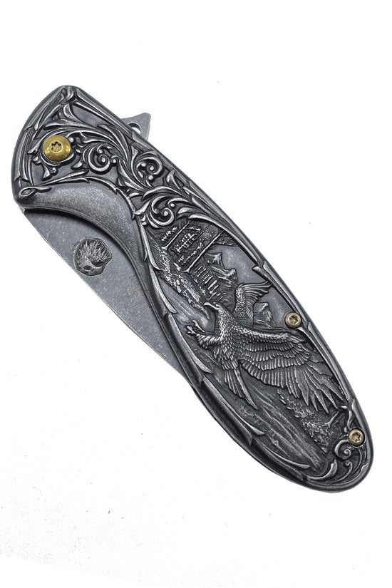 Falcon Knives - 7" Black Eagle Spring Assisted Knife