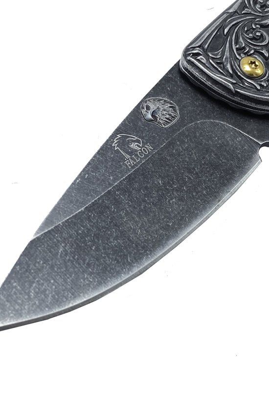 Falcon Knives - 7" Black Eagle Spring Assisted Knife