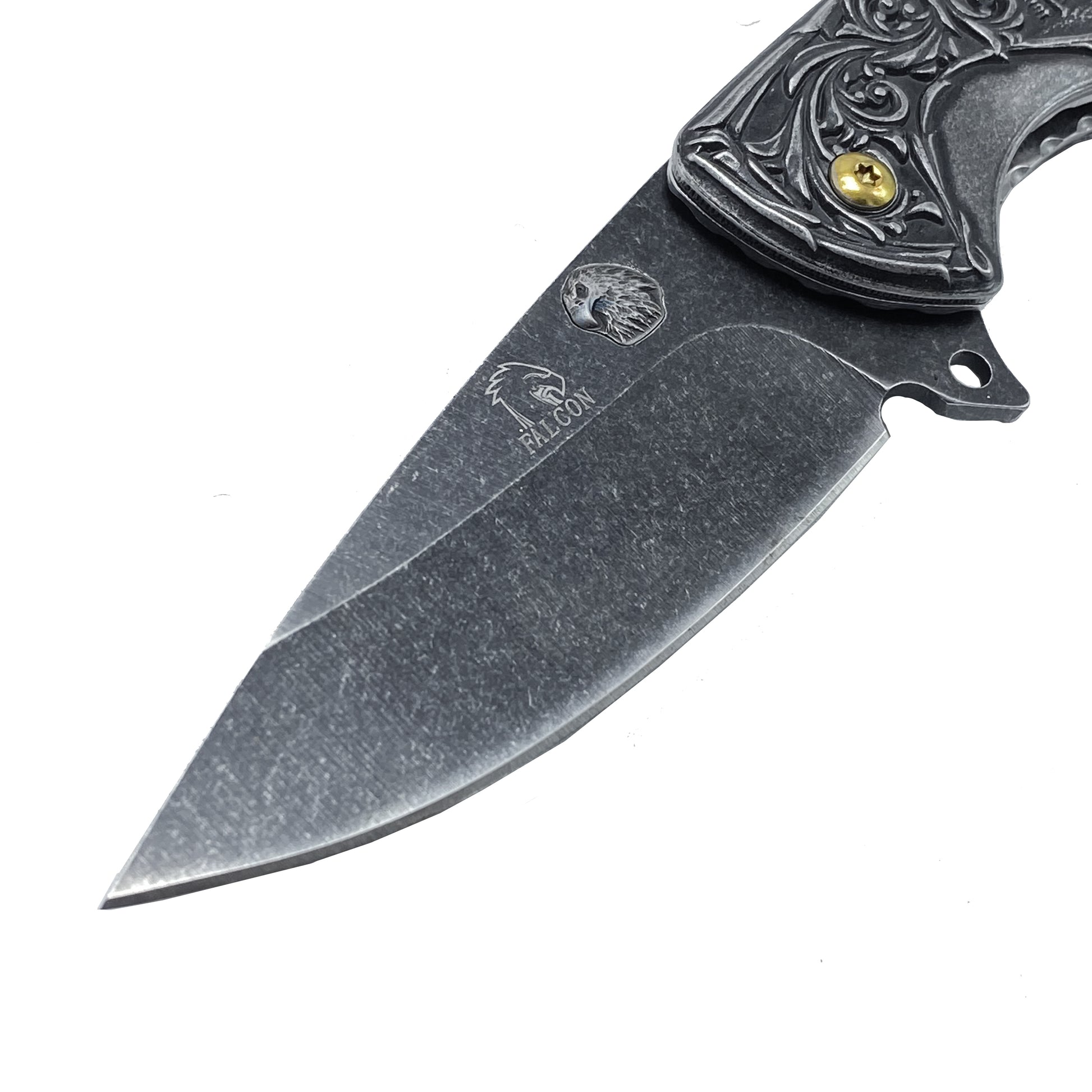 Falcon Knives - 7" Black Eagle Spring Assisted Knife