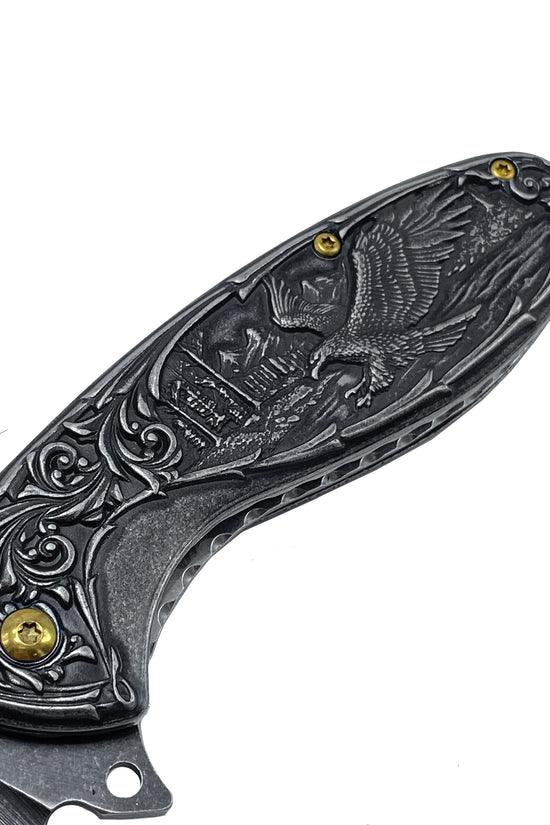Falcon Knives - 7" Black Eagle Spring Assisted Knife
