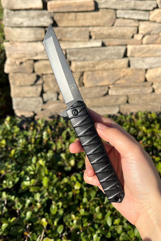 3 1/2" Black Blade / Black Handle / Assisted Knife
