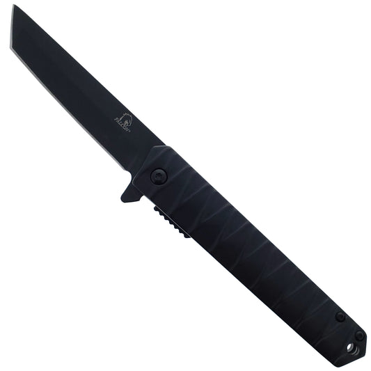 3 1/2" Black Blade / Black Handle / Assisted Knife