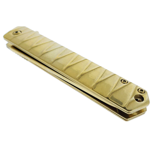 Falcon 7.75" Gold Tanto Blade Pocket Knife