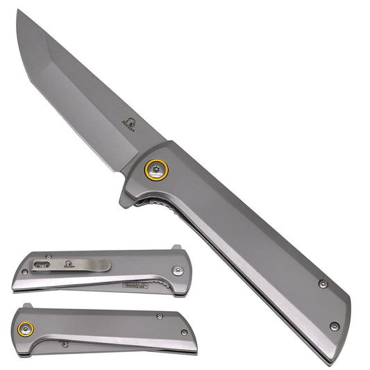 Falcon Chrome Spring Assisted Pocket Knife folding pocket knife product photo