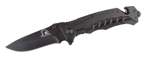 Falcon 8" Folding Knife with Belt Cutter and Glass Breaker