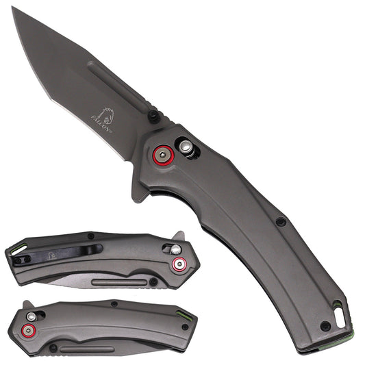 Falcon Gray Axis Lock Pocket Knife folding pocket knife product photo