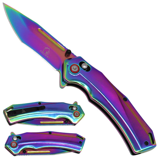 Falcon Rainbow Axis Lock Pocket Knife folding pocket knife product photo