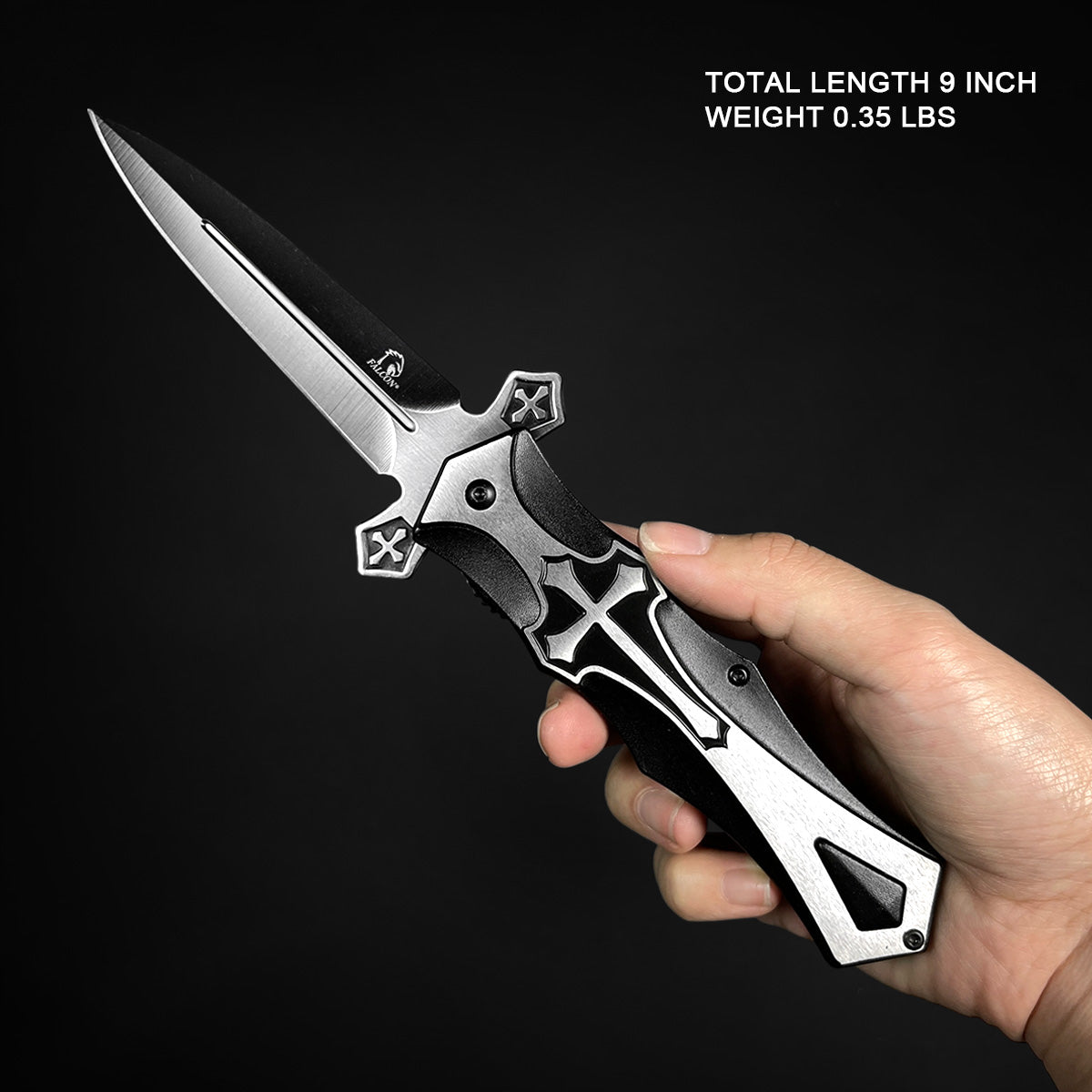 4" Black Blade Spring Assisted Knife