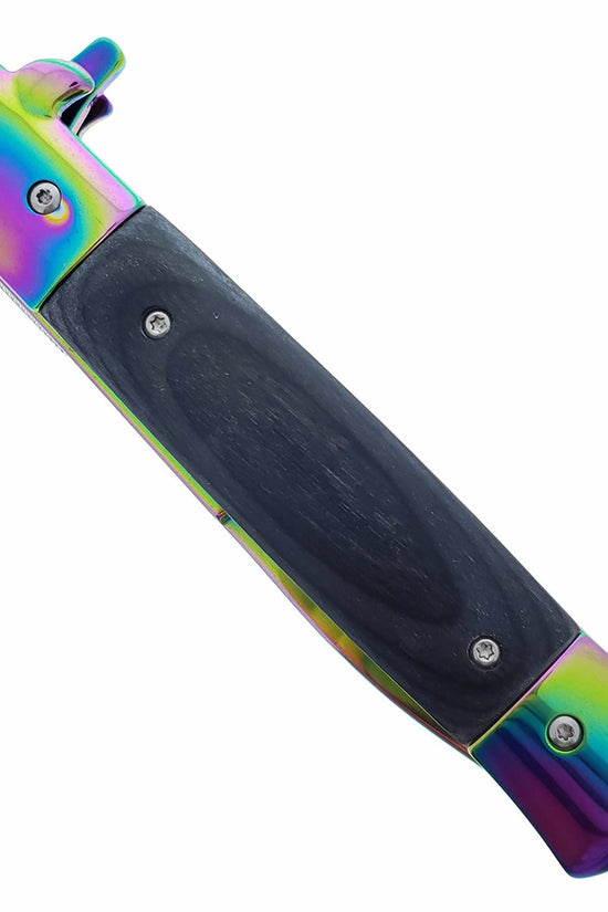 Falcon 9" Folding Knife w/ Black Acrylic handle.