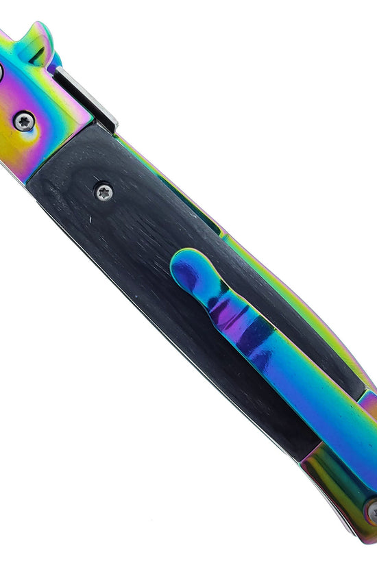 Falcon 9" Folding Knife w/ Black Acrylic handle.