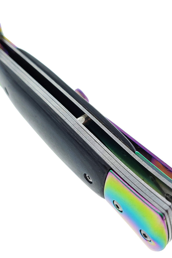 Falcon 9" Folding Knife w/ Black Acrylic handle.