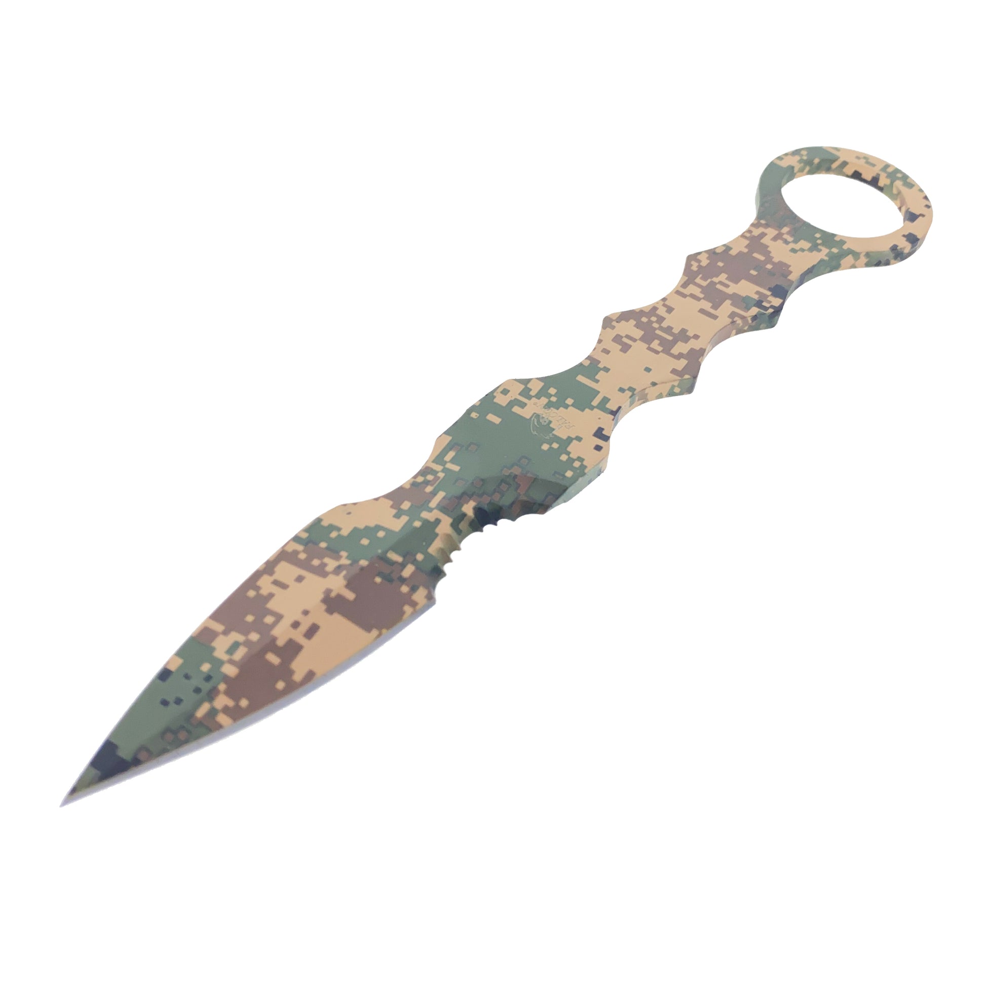 Falcon 7.5" Brown Camouflage Tactical Knife