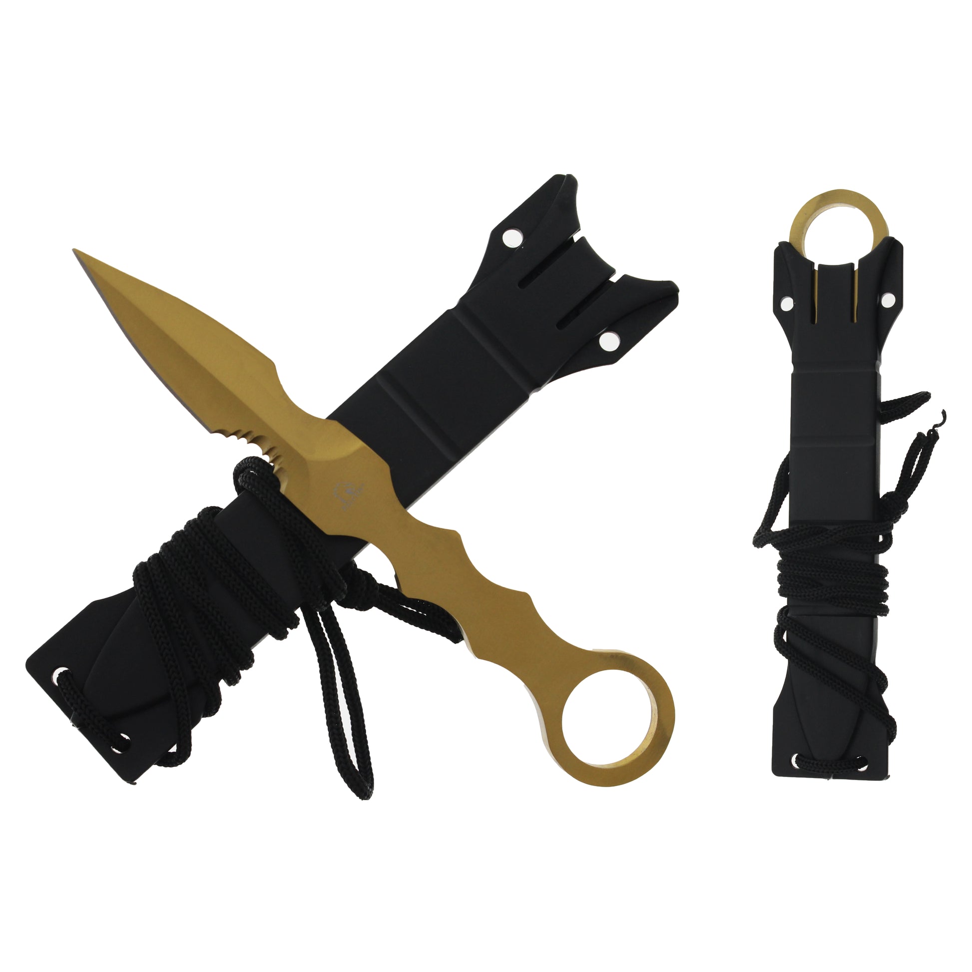 Falcon 7.5" Gold Tactical Knife