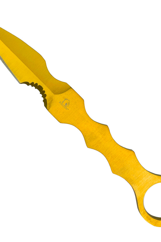 Falcon Gold Tactical Knife Fixed Blade