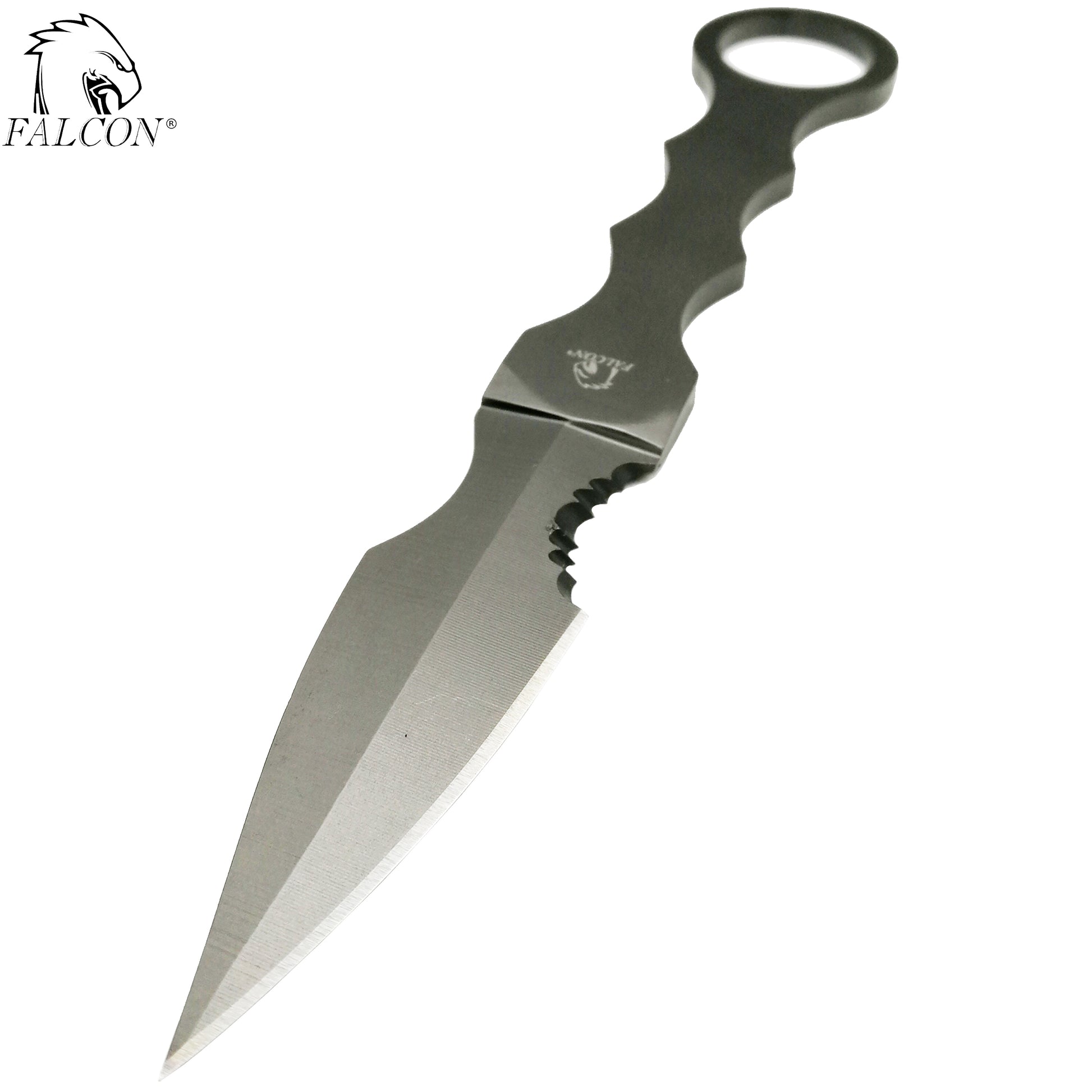 Falcon 7.5" Gray Tactical Knife