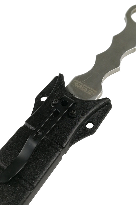 Falcon Silver Fixed Blade Tactical Knife with Finger Rings