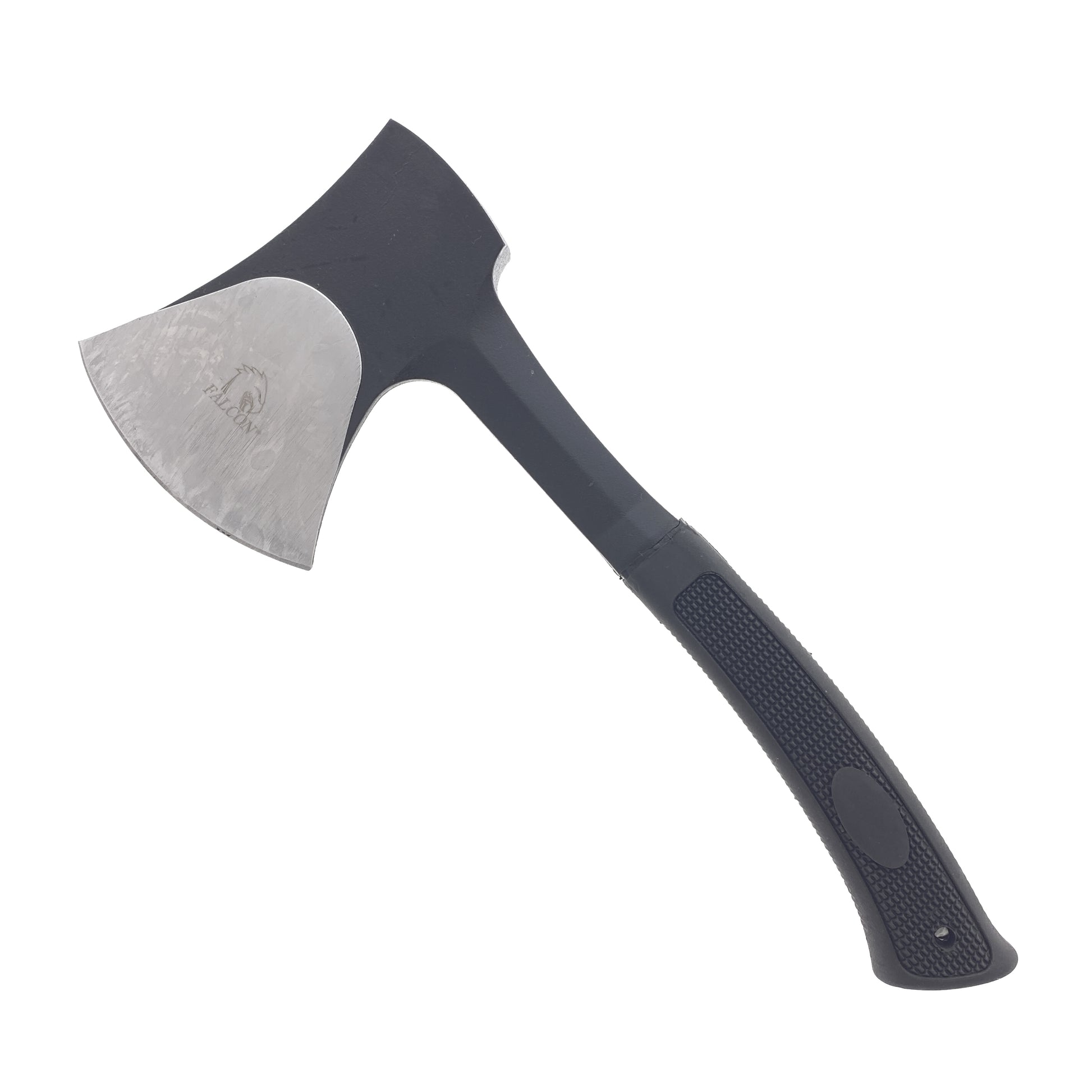 Black hatchet with curved handle