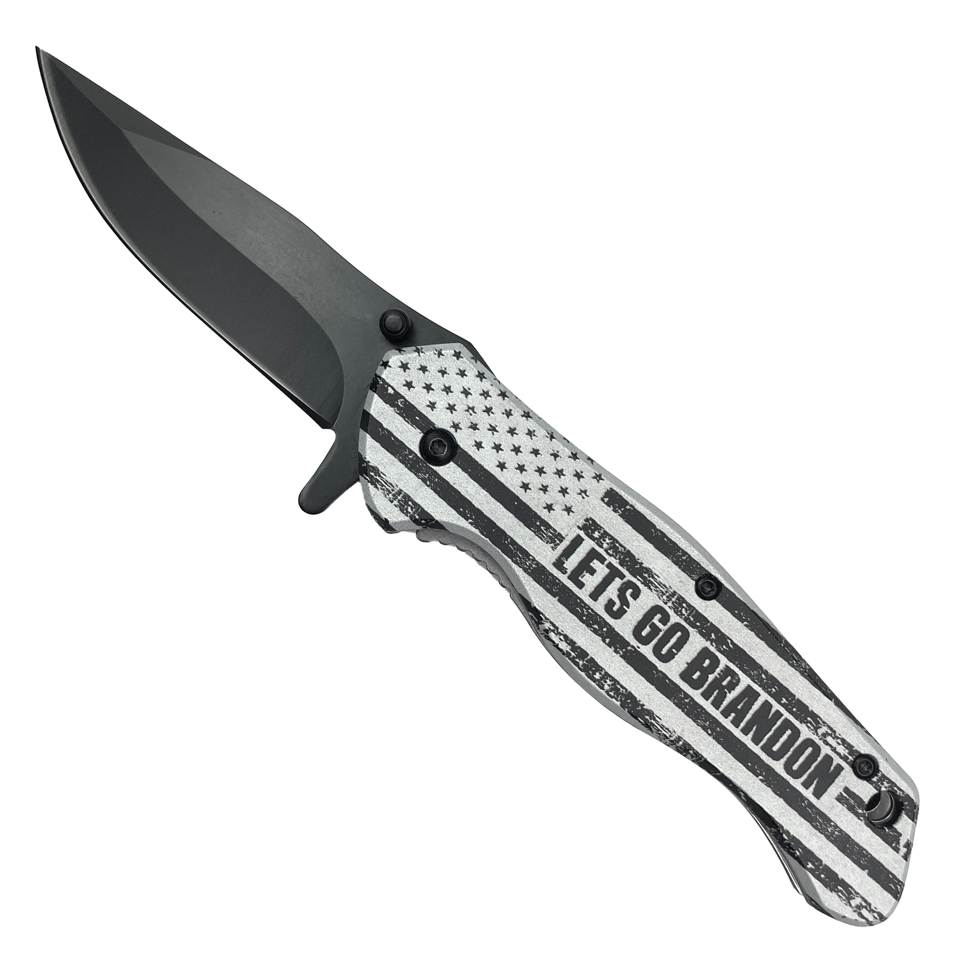 Spring Assisted Pocket Knife Let's Go Brandon