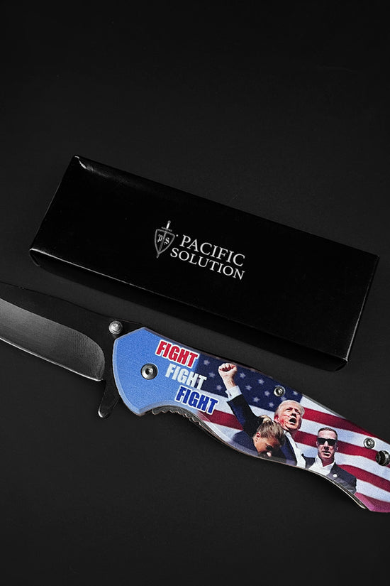 4.35" Black Blade /Fight  Handle / Assisted Knife