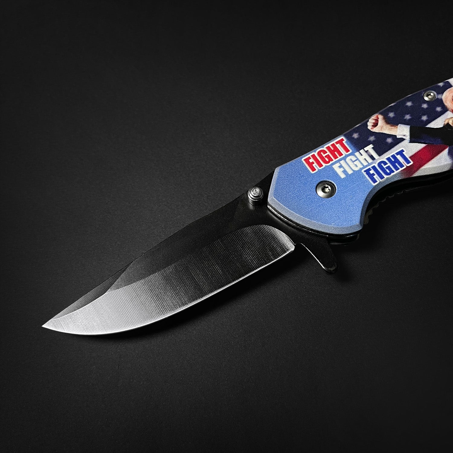 4.35" Black Blade /Fight  Handle / Assisted Knife