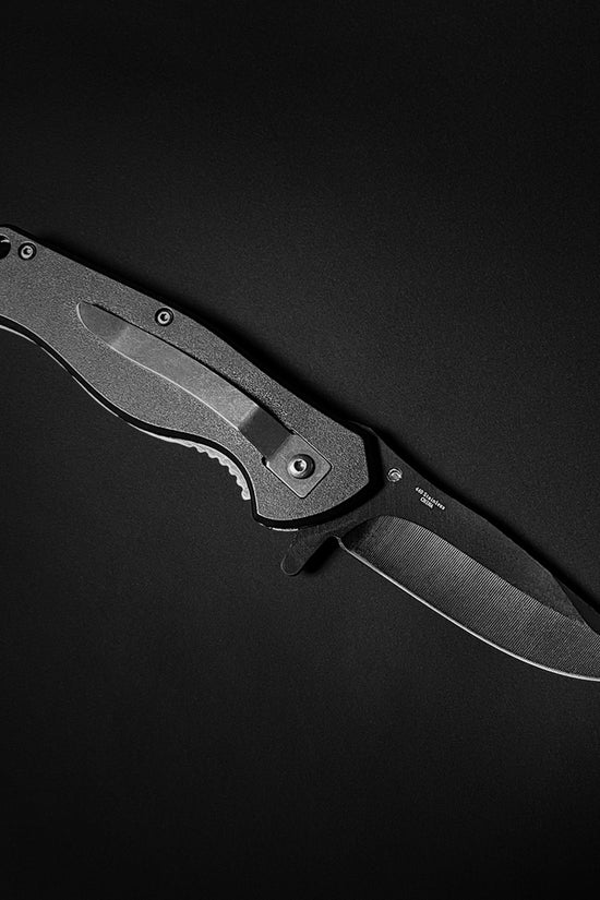 4.35" Black Blade /Fight  Handle / Assisted Knife