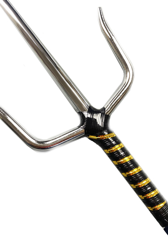 21" Chrome Sai with black/gold  plastic wrapped handle.