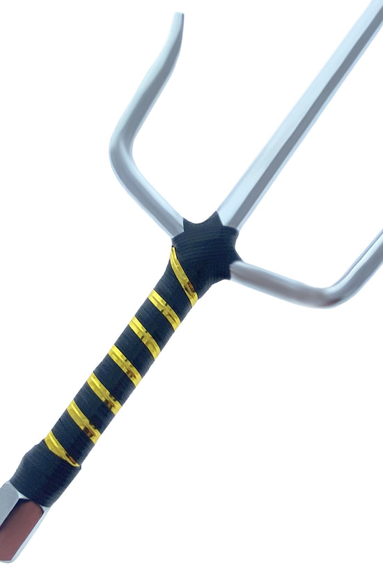 21" Chrome Sai with black/gold  plastic wrapped handle.