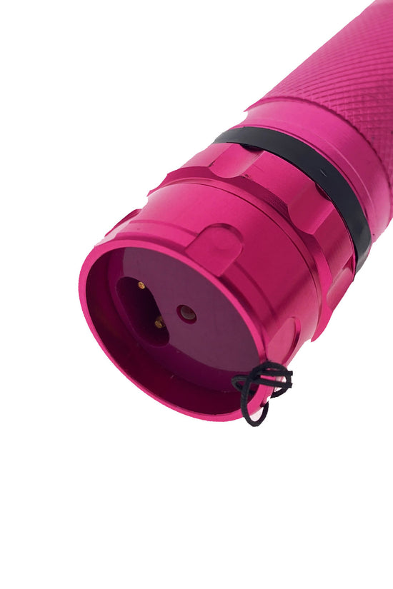 6.75" Pink Stun Gun Flashlight with Safety Switch | Guild Arms