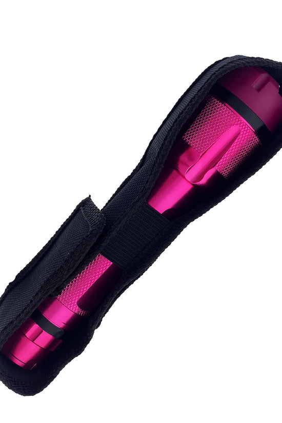 6.75" Pink Stun Gun Flashlight with Safety Switch | Guild Arms