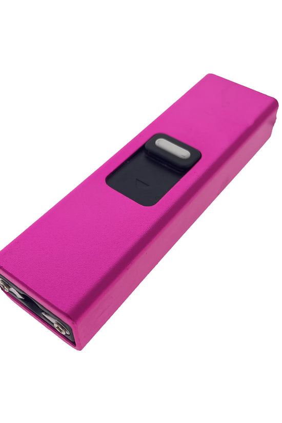 Pink rechargeable stun gun device