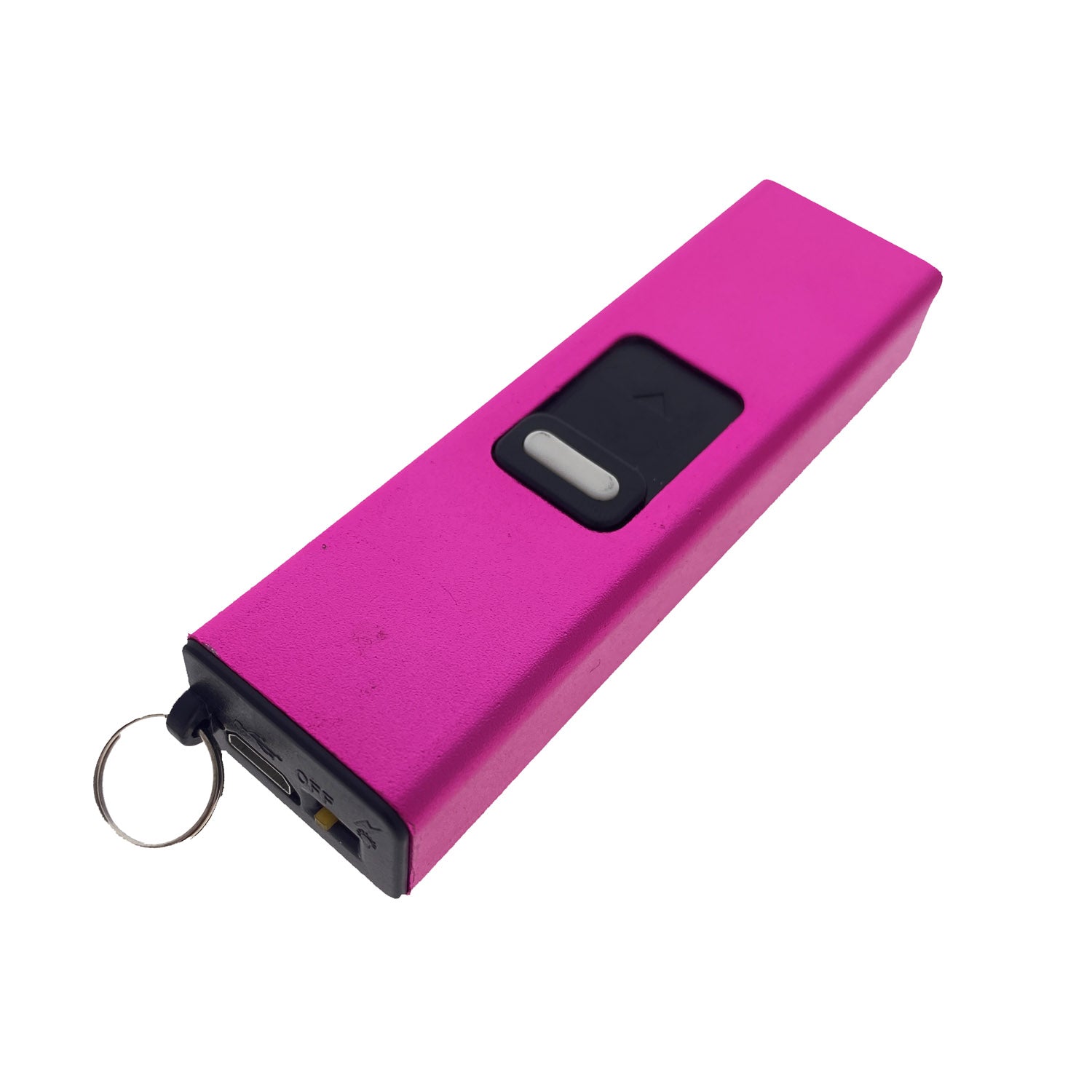 Pink rechargeable stun gun device
