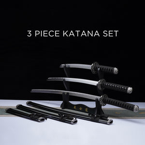 3Pcs Samurai sword set, Plastic scabbard