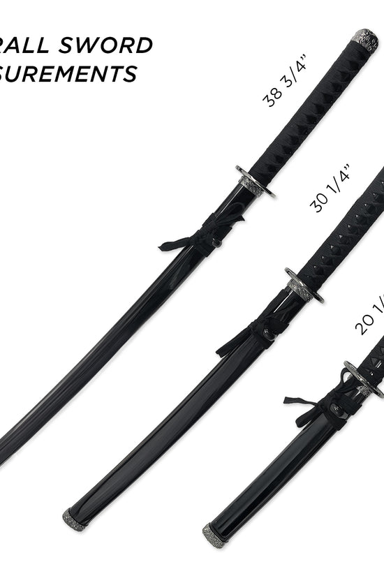 3Pcs Samurai sword set, Plastic scabbard