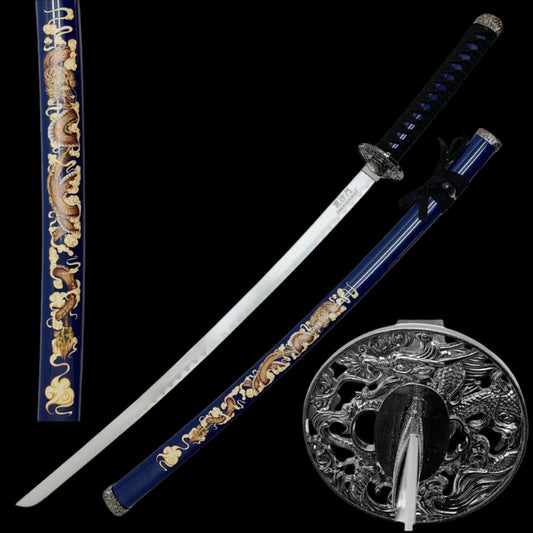 Samurai Swords for Sale - Dragon Samurai Katana Set 