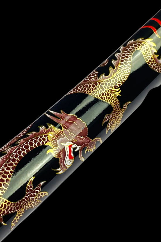 Bishamon Dragon on Scabbard Samurai Sword w/ Stand Set