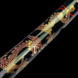 Bishamon Dragon on Scabbard Samurai Sword w/ Stand Set