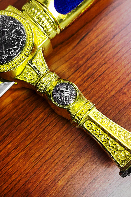 Blue Masonic Blue Sword with Plaque