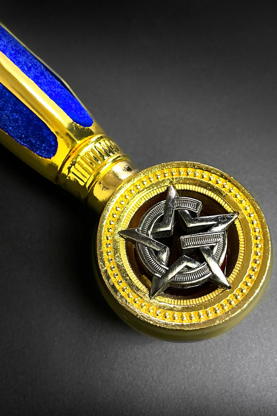 Blue Masonic Blue Sword with Plaque