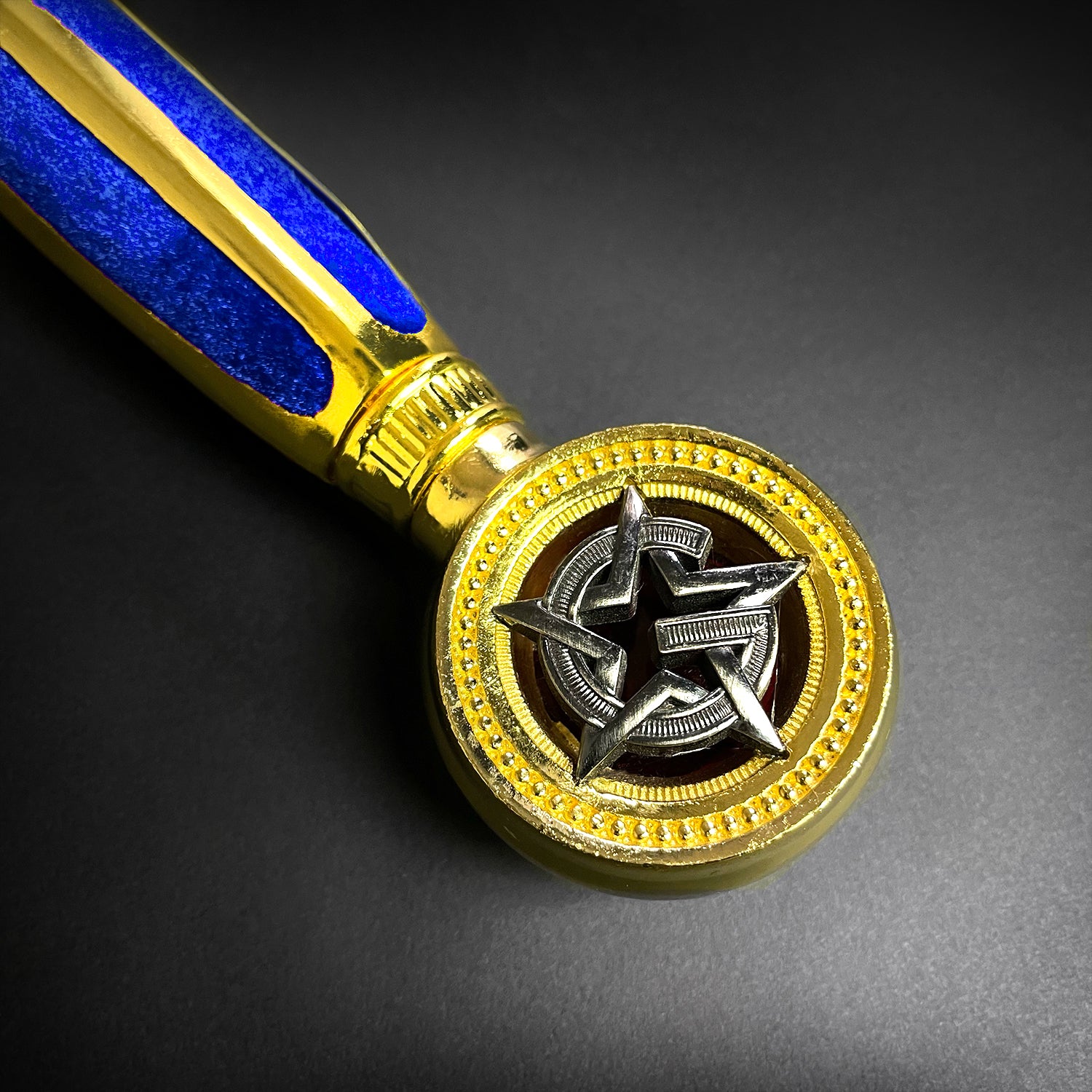 Blue Masonic Blue Sword with Plaque