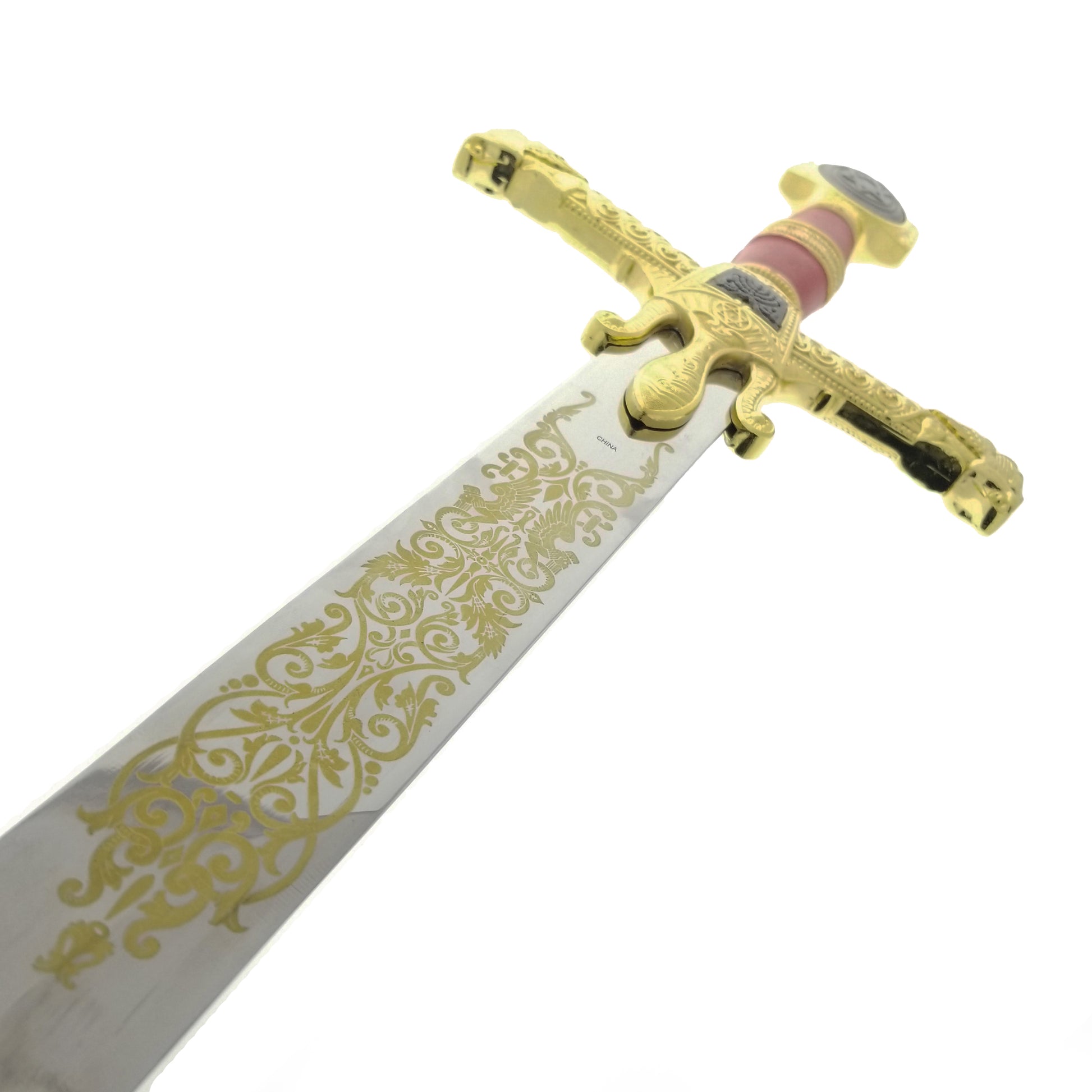 Decorative Red King Solomon Medieval Sword