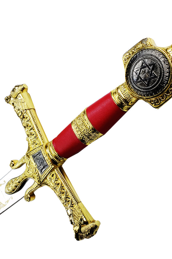Decorative Red King Solomon Medieval Sword