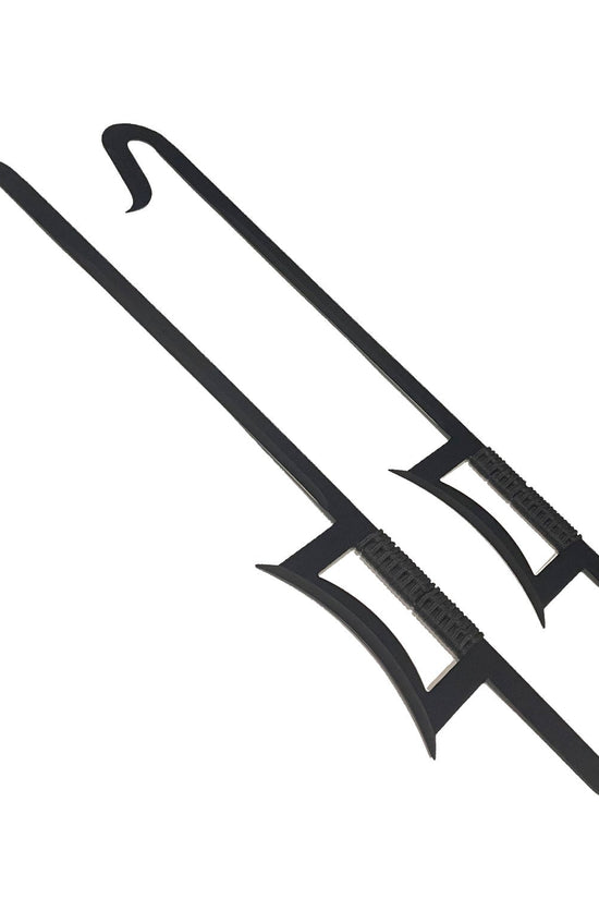 33" 2 Pcs Set Chinese Hook Sword display collectible product photo