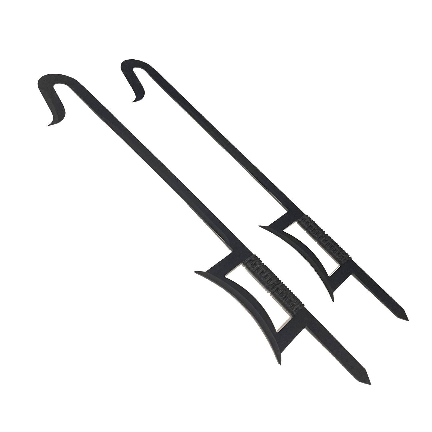 33" 2 Pcs Set Chinese Hook Sword display collectible product photo