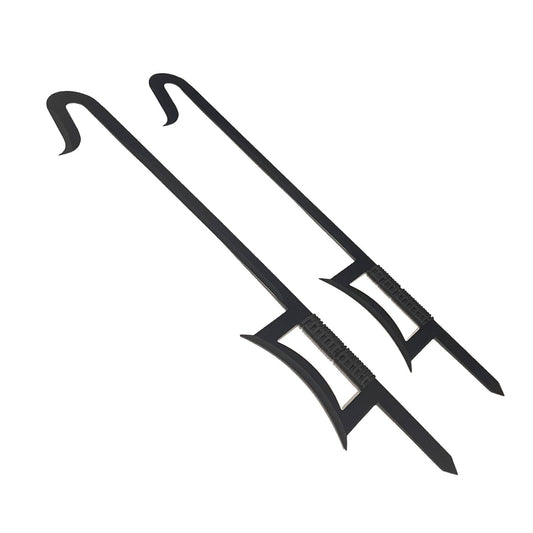 33" 2 Pcs Set Chinese Hook Sword display collectible product photo
