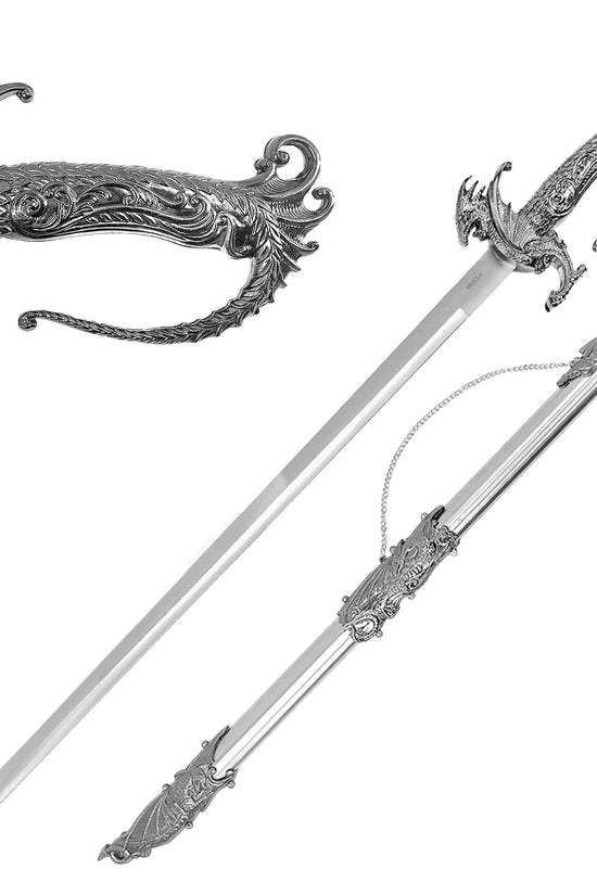 36.75" Silver Dragon Sword