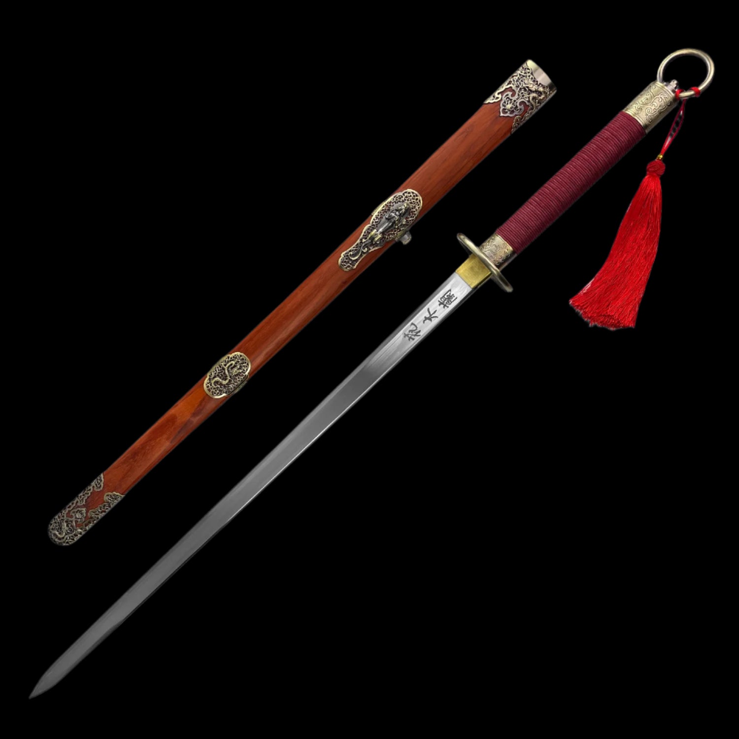 Front Laser w/ "Hua Mulan" on front of sword