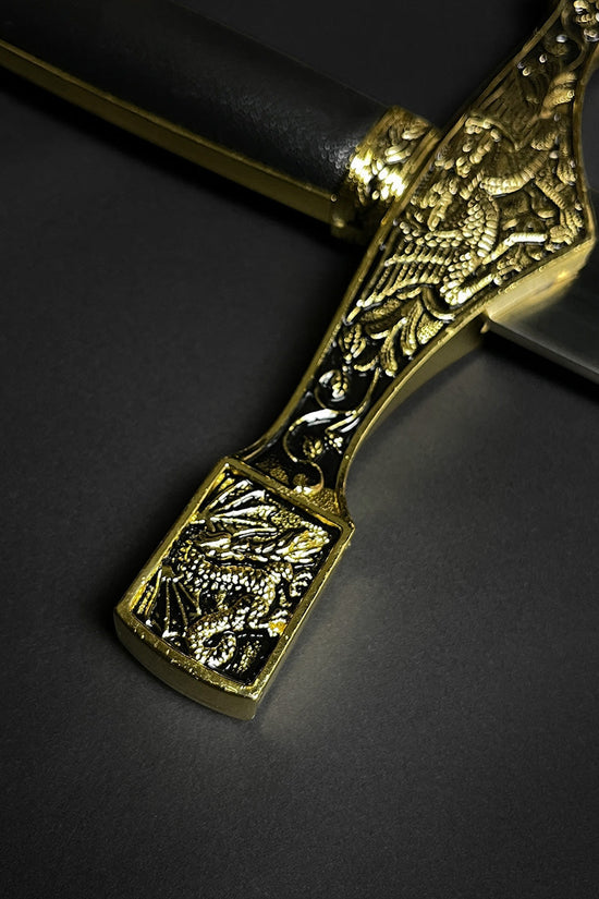 45" Excalibur Sword With Hanging Plaque Knight Collection