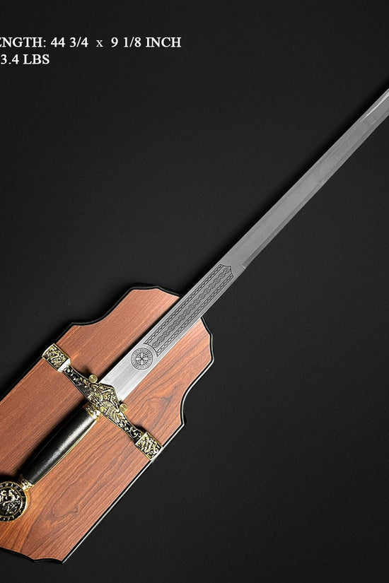 45" Excalibur Sword With Hanging Plaque Knight Collection