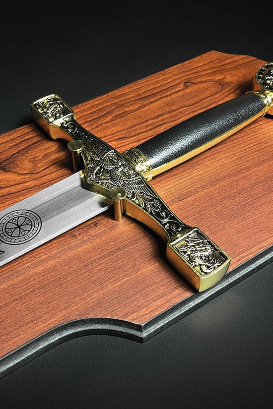 45" Excalibur Sword With Hanging Plaque Knight Collection